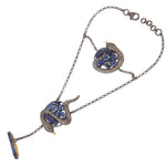 Gemstone Pave Diamond 18k Gold 925 Sterling Silver Slave Bracelet Jewelry