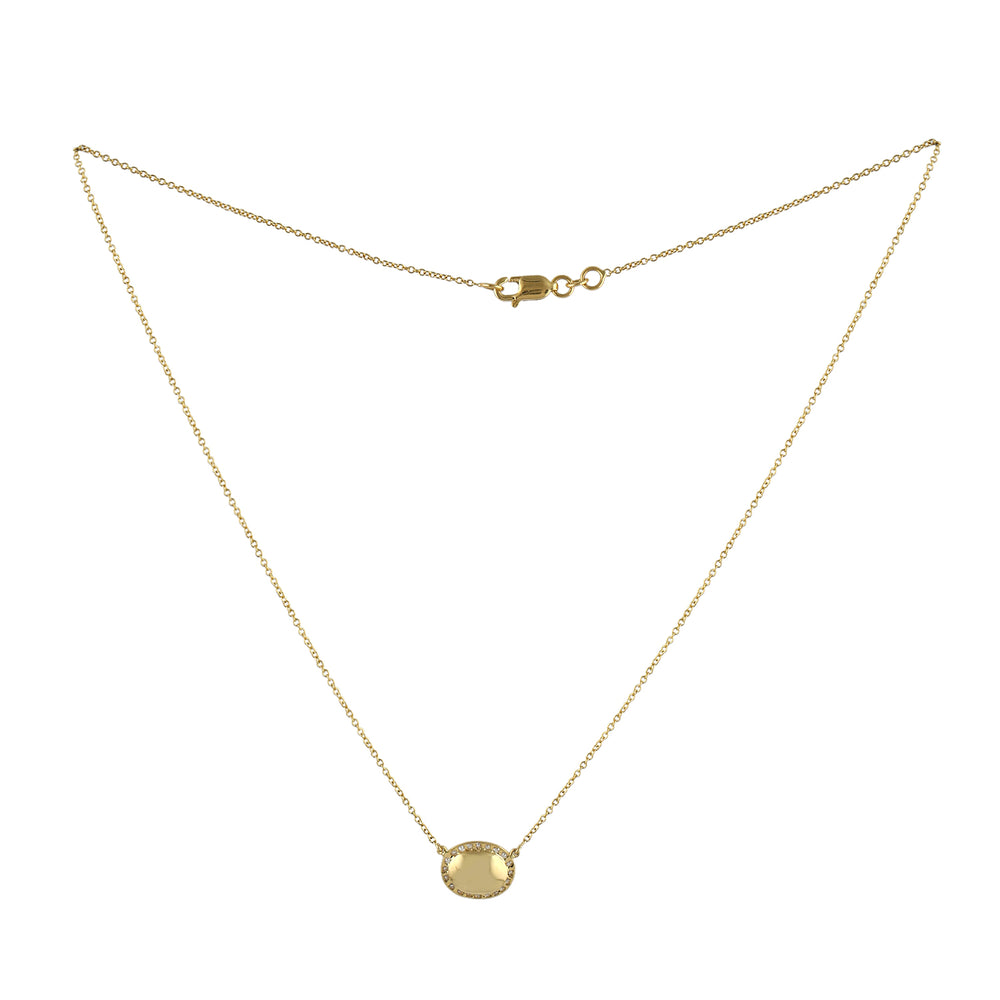 18K Yellow Gold Natural Uncut Diamond Designer Choker Necklace