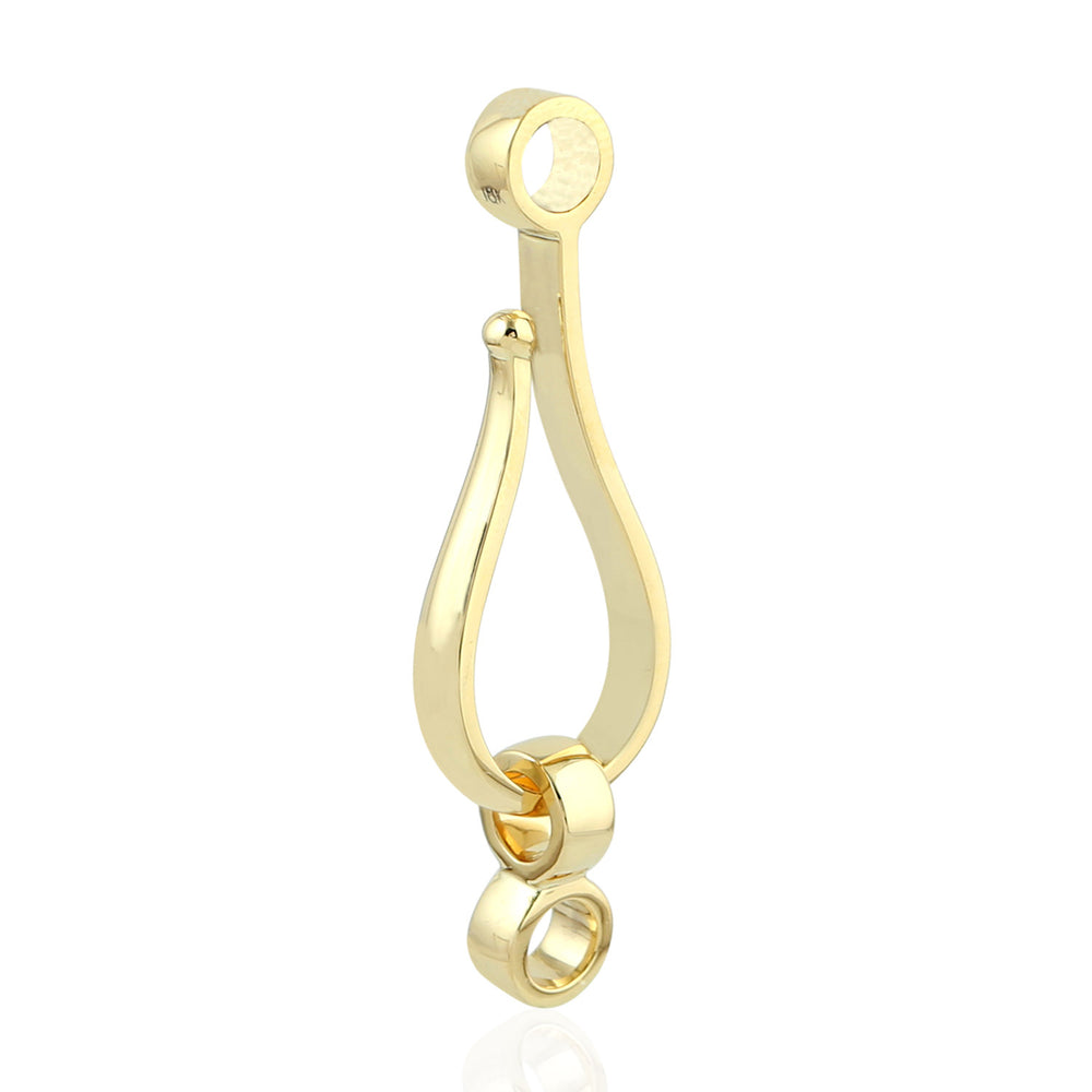 18K Yellow Gold Lock Finding Jewelry For Gifts