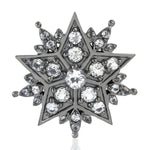925 Sterling Silver Star Burst Design Jewelry Findings Topaz Stone