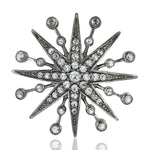 Natural Topaz Snow Flake Design 925 Silver Designer Findings