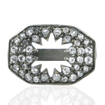 925 Silver Designer Dog Tag Design Spacer Topaz Stone Jewelry