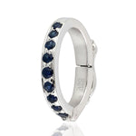Natural Blue Sapphire 925 Sterling silver Jewelry Finding Accessory