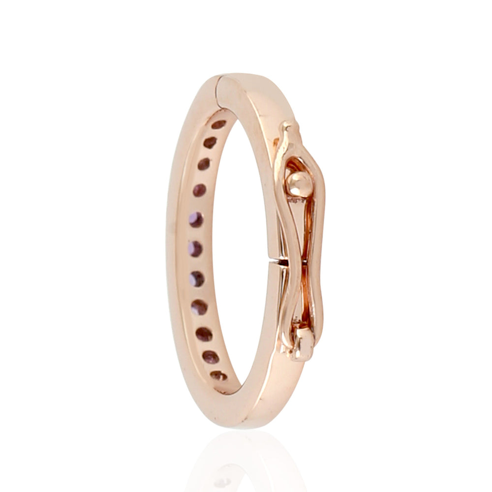 9K Rose Gold Pave Amethyst Gemstone Lock Finding – Jewelry Making Gift