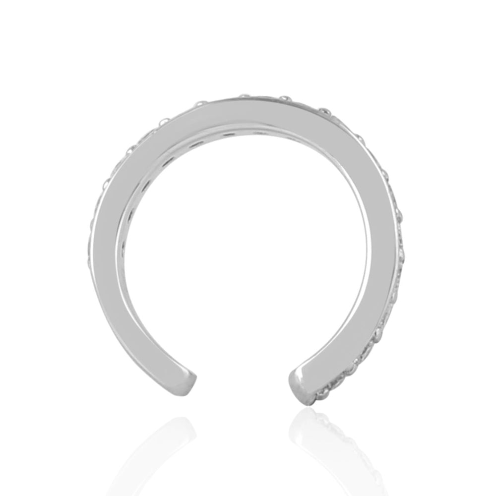 Diamond Pavé Ear Cuff Finding in 18K White Gold