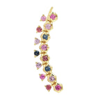Natural Sapphire 18k Yellow Gold Precious Stone Findings