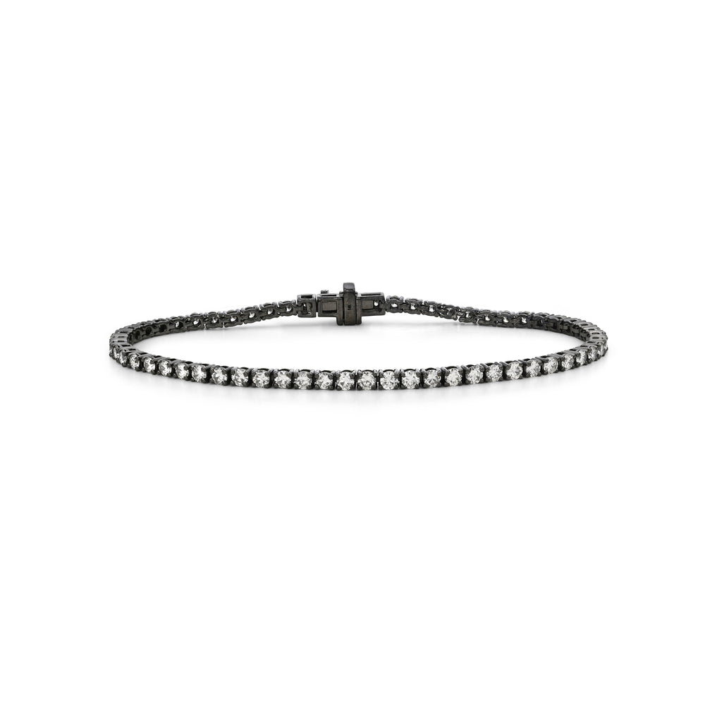 14k Gold Diamond Link Chain Bracelet Bangle For Women