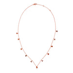 18k Rose Gold Diamond By The Yard Necklace For Her