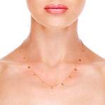 Natural Beautiful Diamond By The Yard 18k Solid Gold Necklace