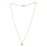 Uncut Rose Cut Diamond Dainty Pendant Princess Necklace 18k Gold For Her On Sale