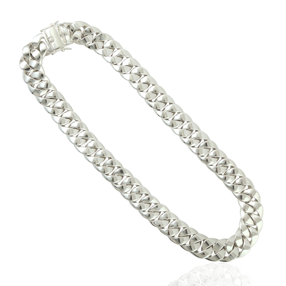 Cuban Chain Heavy Necklace in 925 Sterling Silver