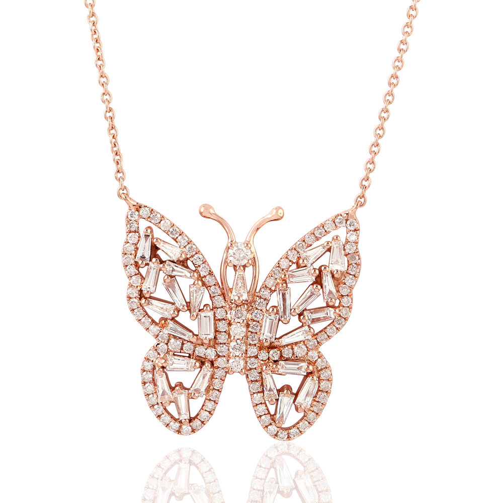 Natural Diamond Choker Necklace 18k Rose Gold Jewelry