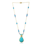 Tourquoise Tanzanite Diamond Beads Designer 18k Yellow Gold On Sale
