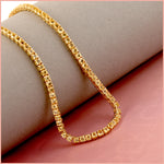 Citrine Gemstone Choker Necklace Prong Set In 14k Yellow Gold Handmade Jewelry