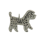 Pave Diamond 925 Sterling Silver Handmade Dog Design Pendant Jewelry