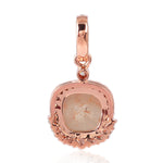 Pave Diamond 18k Rose Gold Handmade Pendant