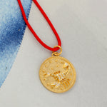 Natural Diamond Scorpian Zodiac Charm 14k Yellow Gold pendant For Gift