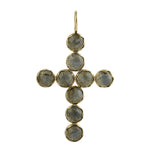 Hexagon Labradorite Religious Charm Pendant For Gift