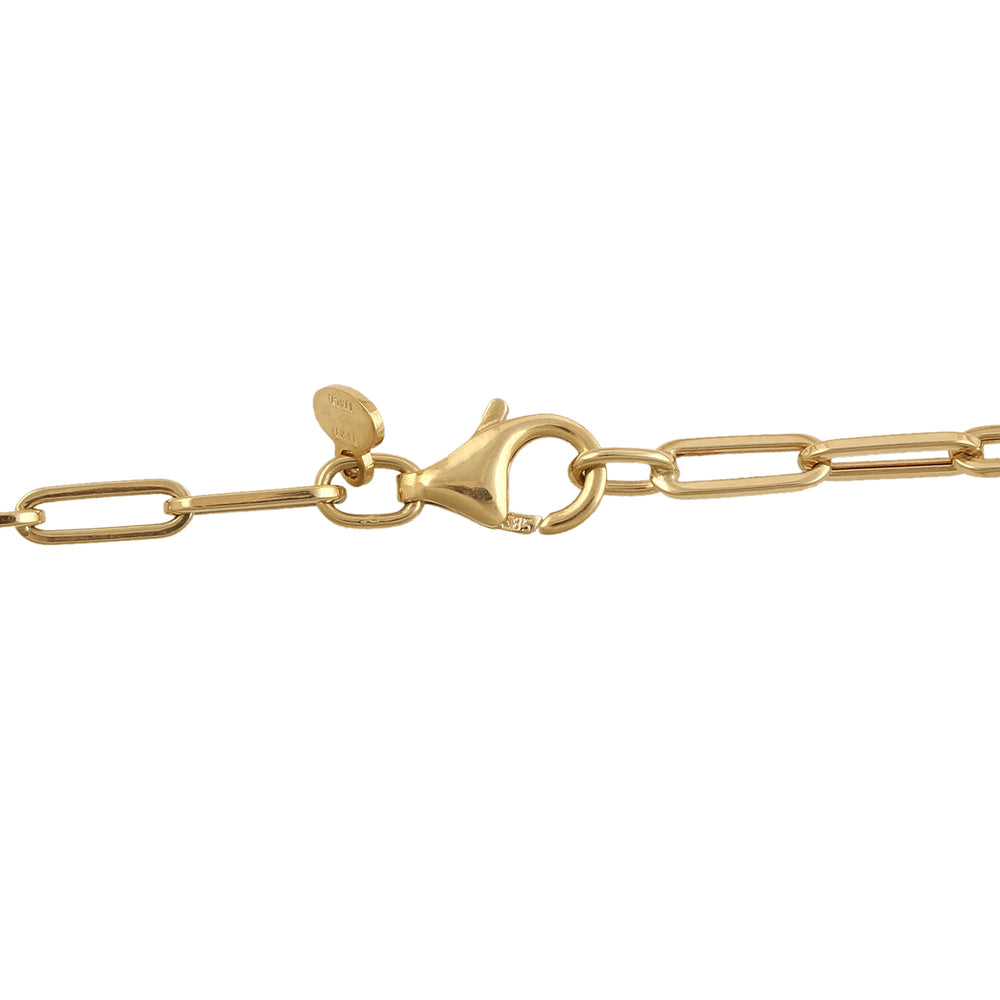 Solid 14k Yellow Gols Link Chain For Gift Delicated Jewelry
