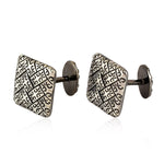 925 Sterling Silver Engraved Cufflinks Handmade Fasihon Jewelry For Men's