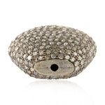 Pave Diamond Bead ball Finding Jewelry Making Silver Accessory