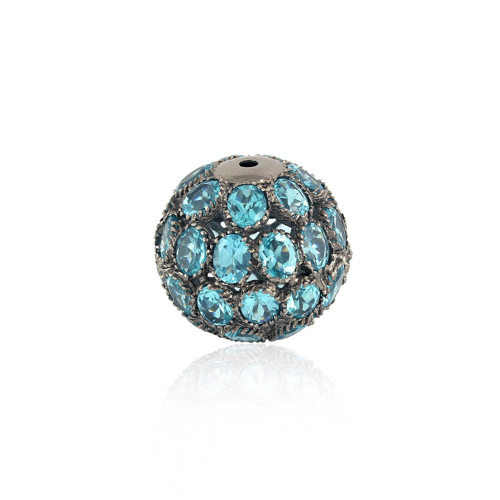 Apatite Sterling Silver Bead Ball Finding Jewelry Making Accessory