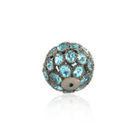 Apatite Sterling Silver Bead Ball Finding Jewelry Making Accessory