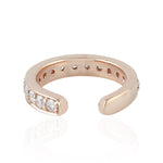 Natural Diamond Finding 18k Rose Gold Jewelry Making Accessory