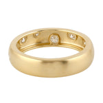 Natural Diamond Band Ring 14k Yellow Gold Handmade Jewelry