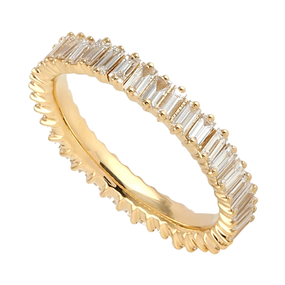 Baguette Diamond 18k Yellow Gold Full Eternity Ring