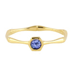 Natural Tanzanite Solitaire Ring In Gold 10K