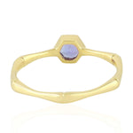 Natural Tanzanite Solitaire Ring In Gold 10K