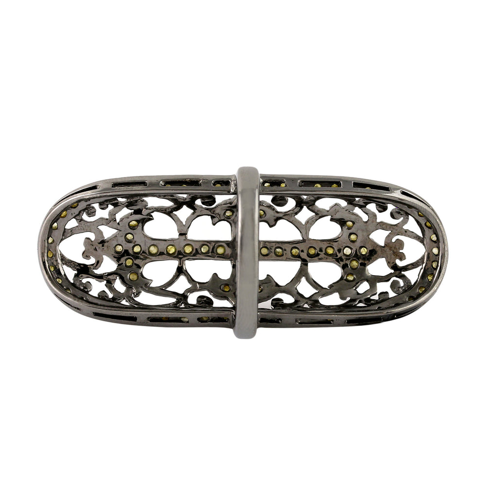 Diamond Cross Design Religious Ring 925 Sterling Silver
