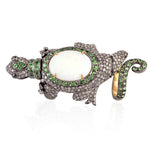 Opal Tsavorite 18k Gold Diamond 925 Sterling Silver Designer Ring Jewelry