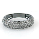 Micro Pave Diamond Band Ring In 18k Gold For Gift