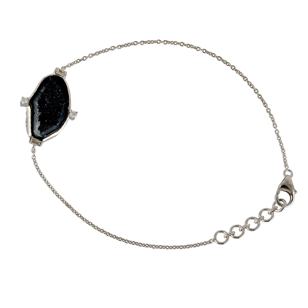 Grode Diamond Designer Chain Bracelet in 18k White Gold