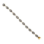 14k Gold Silver Uncut Diamond Link Design Bracelet For Gift