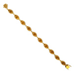 14k Gold Silver Uncut Diamond Link Design Bracelet For Gift