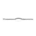 925 Sterling Silver Bar Link Chain Friendship Bracelet Jewelry For Gift