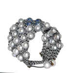 Natural Gemstone Bracelet 925 Sterling Silver Macrame Jewelry