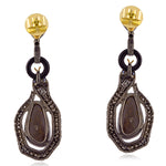 18kt Gold 925 Sterling Silver Opal Gemstone Snake Dangle Earrings October Birthstone Jewelry Gift