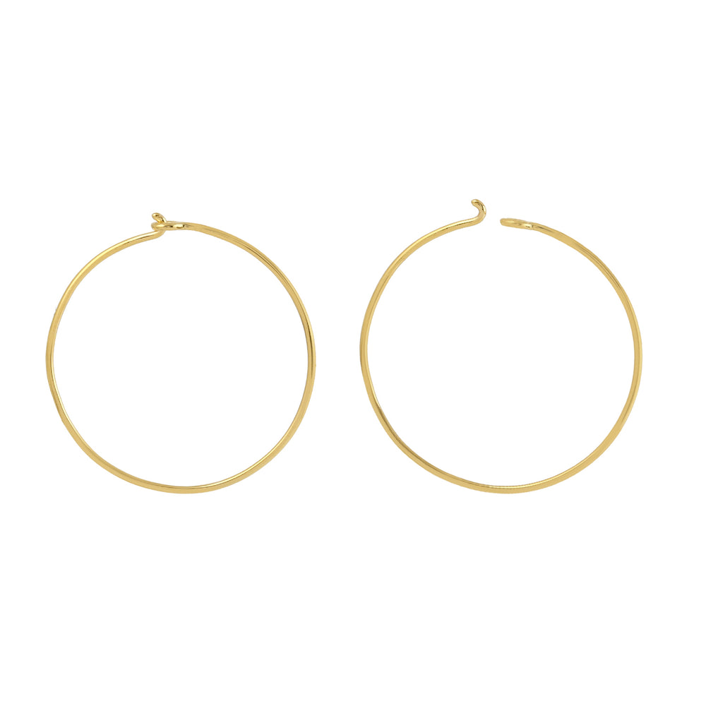 Beautiful 14k Gold Hoop Earrings Elegant Jewelry