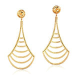 Pave Diamond 18K Gold 925 Sterling Silver Dangle Earrings Fashion Jewelry