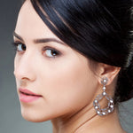 Handmade Diamond Designer Dangle Earrings Gold Sterling Silver Jewelry