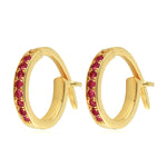 10k Yellow Gold Natural Ruby Band Ring Handmade Jewelry