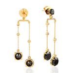 Diamond Drop/Dangle Earrings 18k Yellow Gold Jewelry