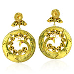 Natural Pearl Drop/Dangle Earrings 14k Gold 925 Silver Ruby Jewelry